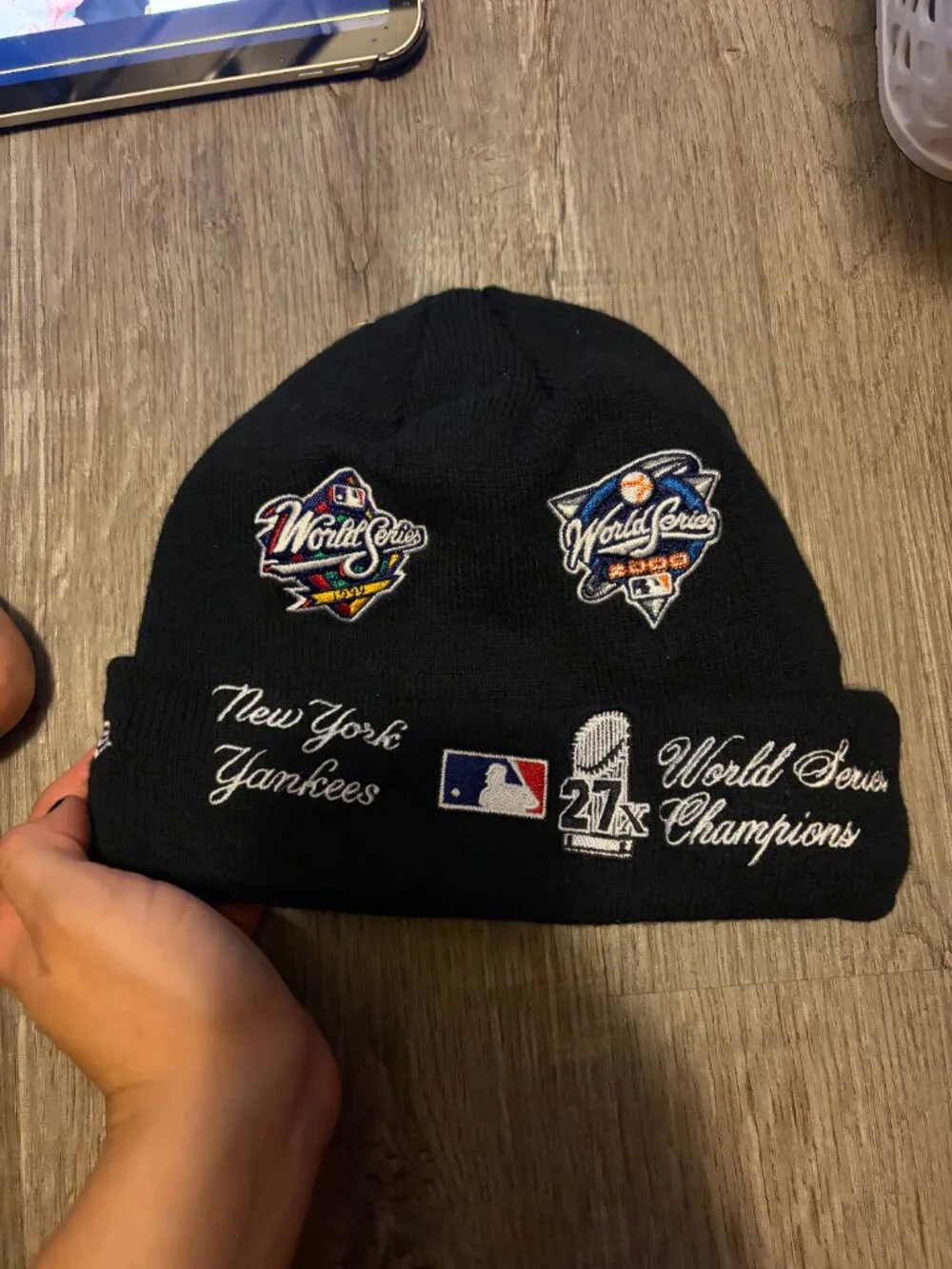New York Yankees Patchwork Beanie World Series Edition